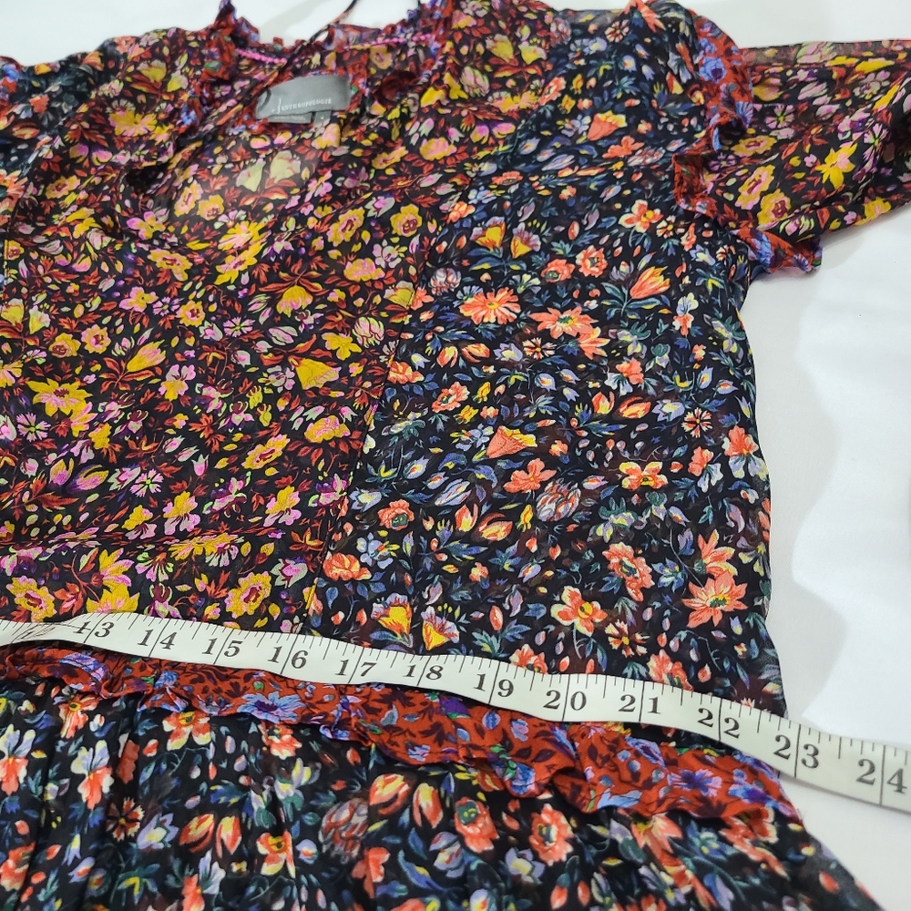 Anthropologie Floral Oversized Swing Dress Size Small - Picture 6 of 11